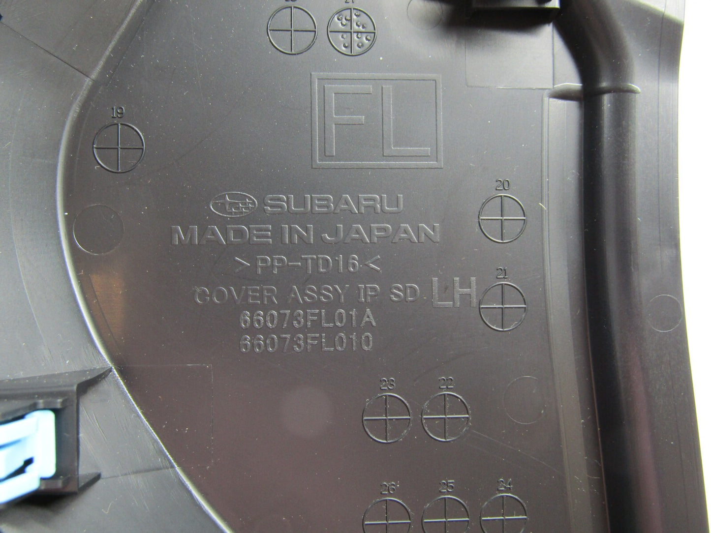 2017-2023 Subaru Impreza Left Side Dash End Cap Cover OEM
