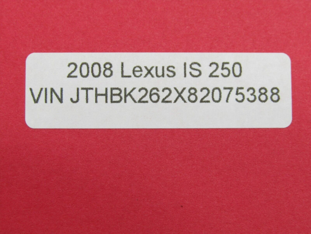 2006-2008 Lexus IS250 Trunk Lid License Plate Panel OEM 76801-53030