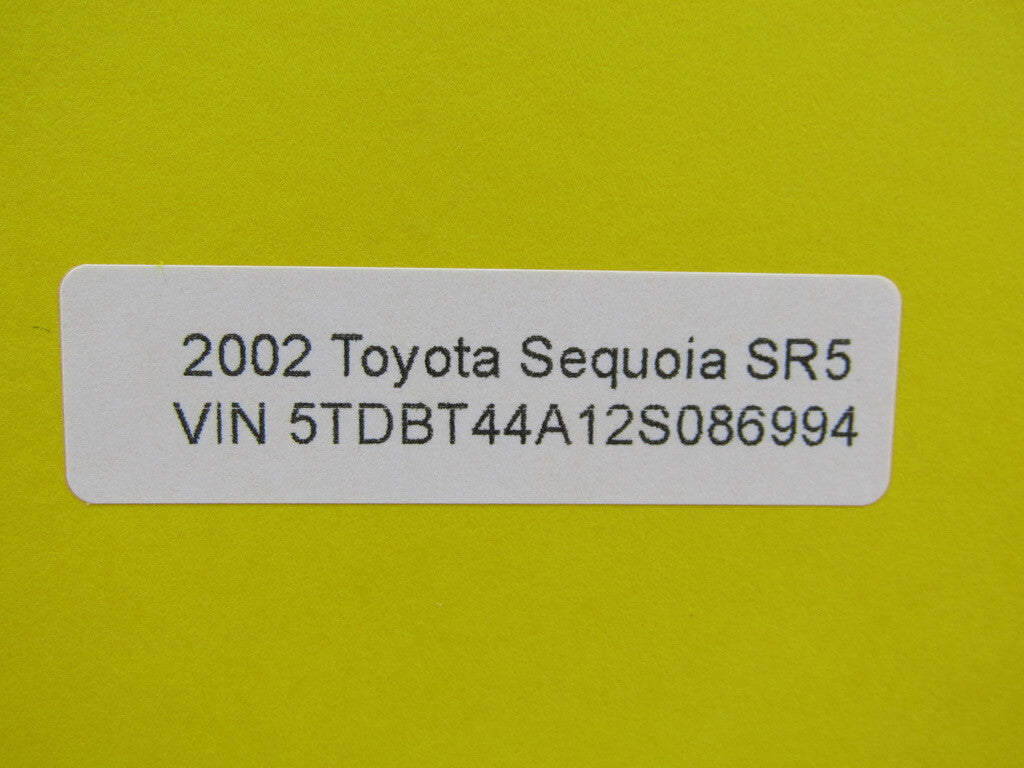2001-2007 Toyota Sequoia Rear Hatch Tailgate Back Glass Window Tinted 681500C012