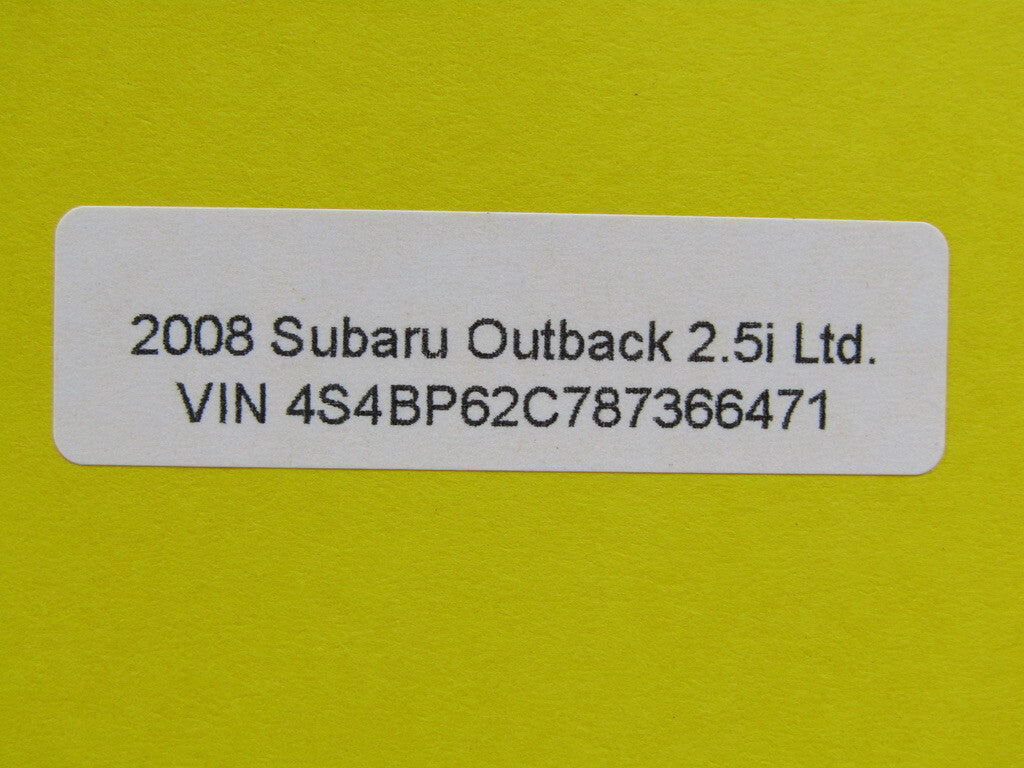 2005-2009 Subaru Outback Beige Dashboard Interior Fuse with Fuse Map Cover OEM