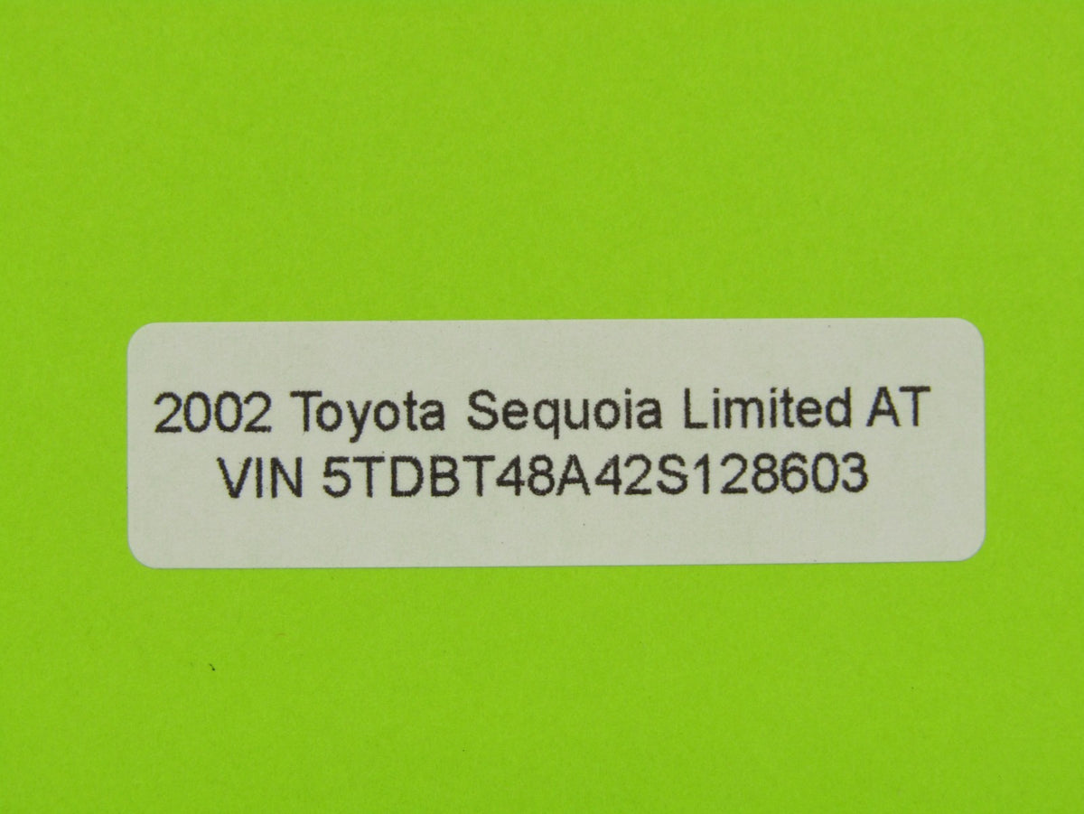 02-07 Toyota Sequoia Rear View Rearview Interior Mirror Manual Dim OEM E11015317