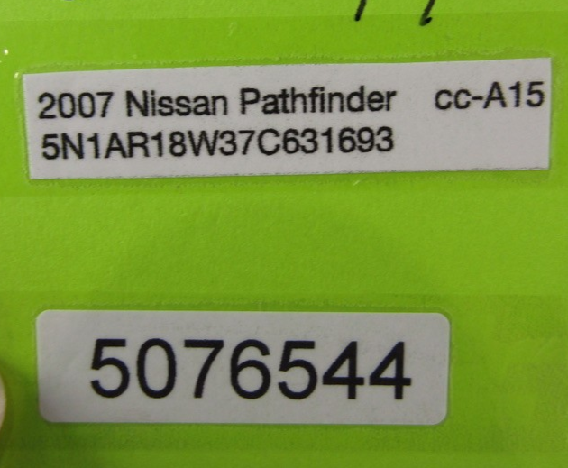 2005-2012 Nissan Pathfinder Sunroof Moonroof Sun Roof Glass OEM 912109BD0A