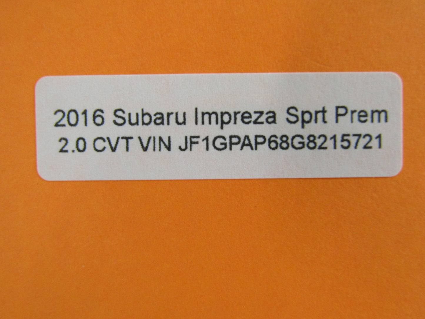 2015-2016 Subaru Impreza Front Windshield Cowl Vent Panel Cover OEM