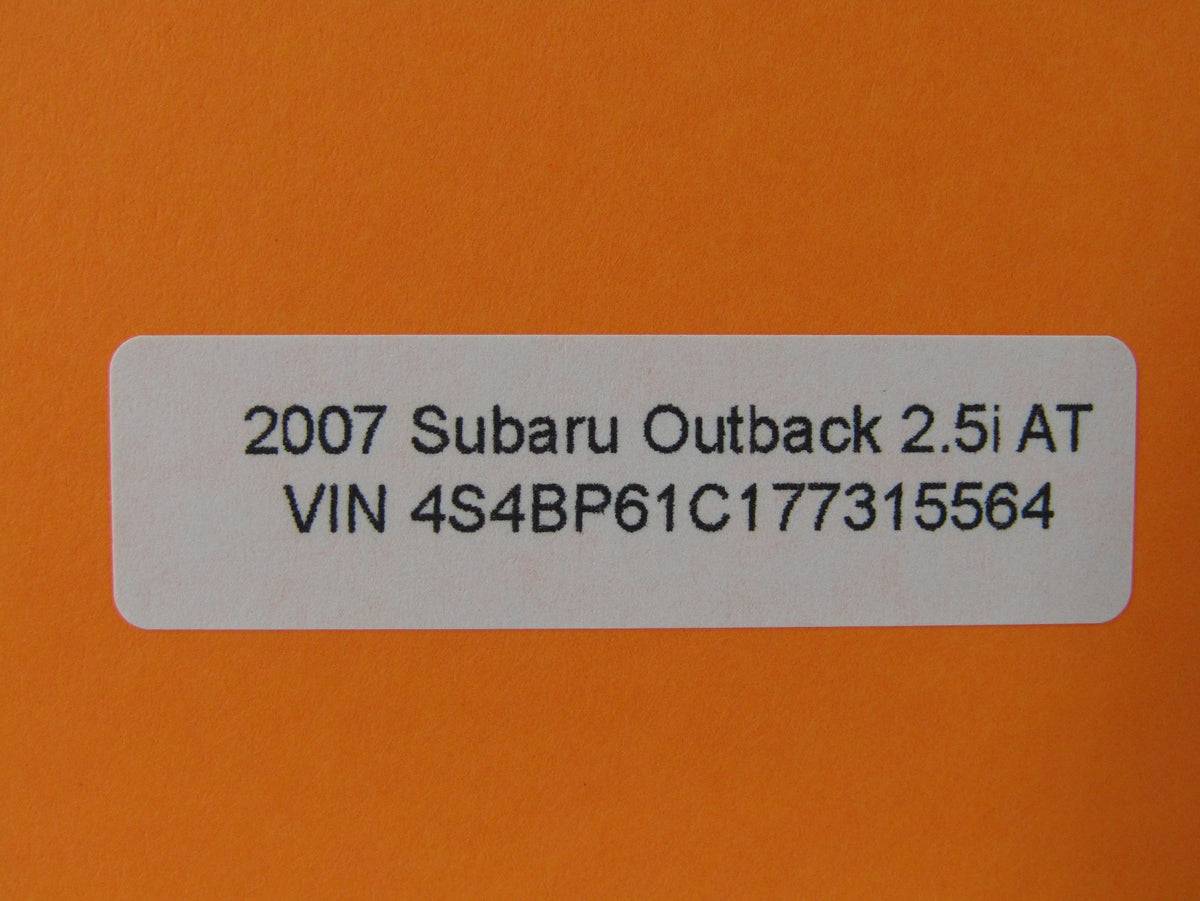 2005-2009 Subaru Outback Rear Right Tail Light Lamp RH Trim Cover 84953AG08B