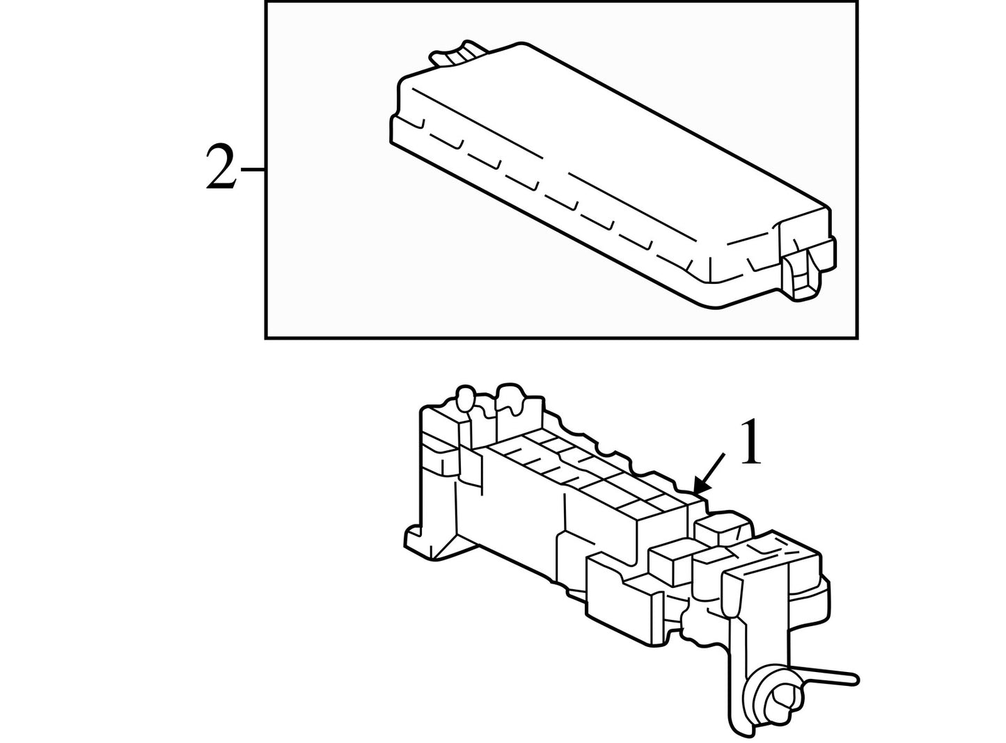 2000-2002 Toyota Tundra Fuse & Relay Center & Cover 827410C010