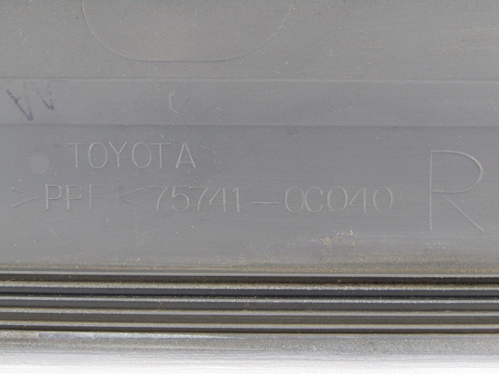 2001-2004 Toyota Sequoia Right Rear Door Molding Silver OEM