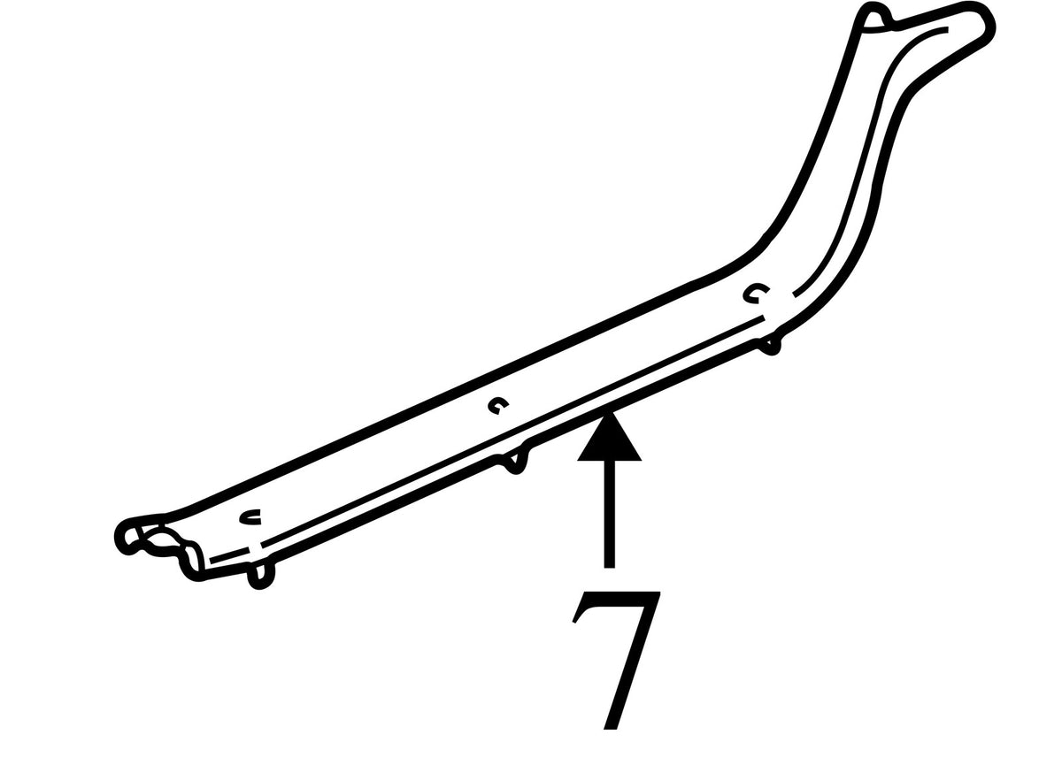 2001-2007 Toyota Sequoia Left Rear Door Sill Plate Brown OEM 679170C010E0