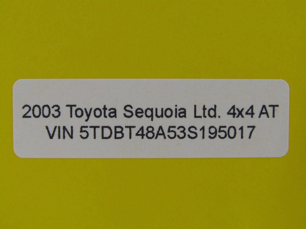 2001-2007 Toyota Sequoia Rear Liftgate Hatch Wiper Motor Assembly OEM
