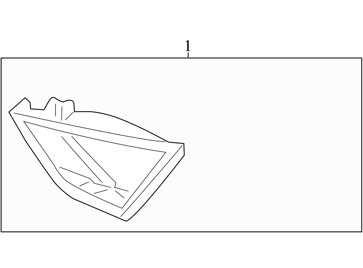 2013-2014 Hyundai Sonata Right Rear Inner Tail Light Assembly OEM