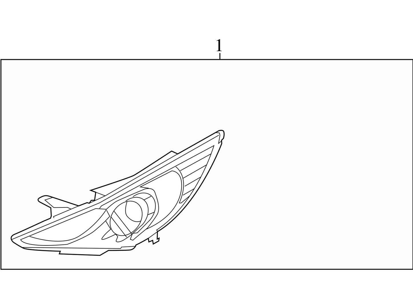 2011-2014 Hyundai Sonata Left Front Headlight OEM