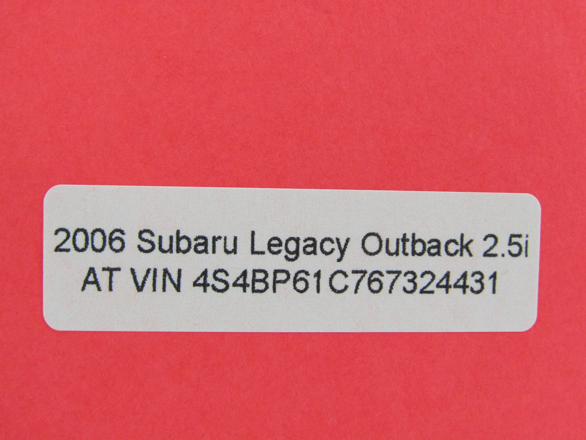 2005-09 Subaru Outback Right Rear Interior Liftgate Bulb Trim Cover 94381AG04AWA