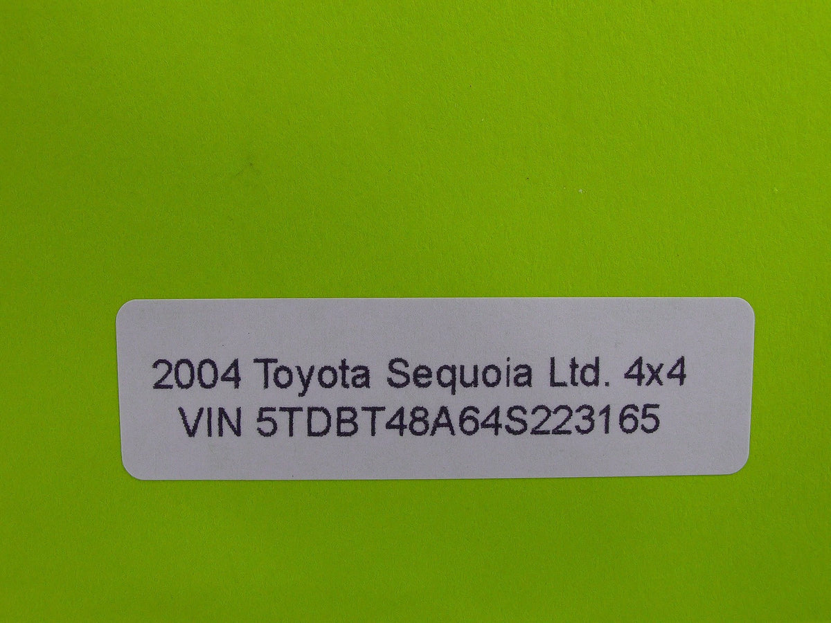 01-04 Toyota Sequoia Seat Rail Track Mount Bolt Cover Trim Cap OEM 72137-0C170