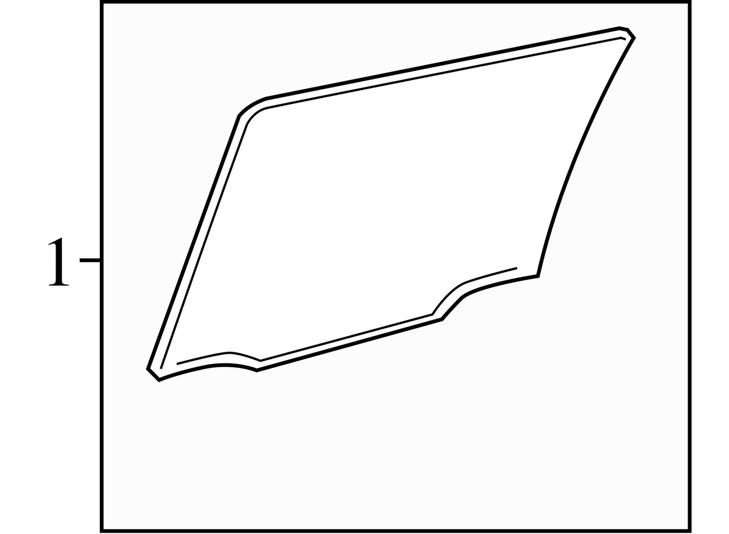 2006-2012 Toyota RAV4 Left Rear Door Window Glass OEM