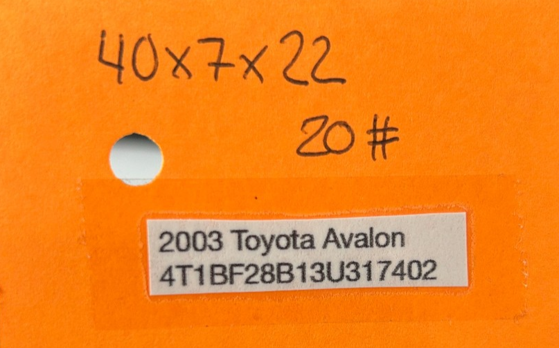 2000-2004 Toyota Avalon Sun Roof Sunroof Window Glass Factory 63201-AC010