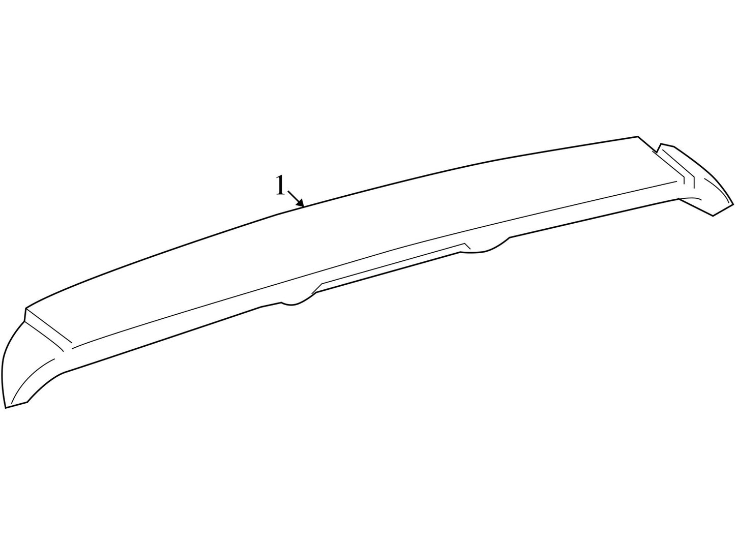 2006-2012 Toyota RAV4 Rear Spoiler White OEM