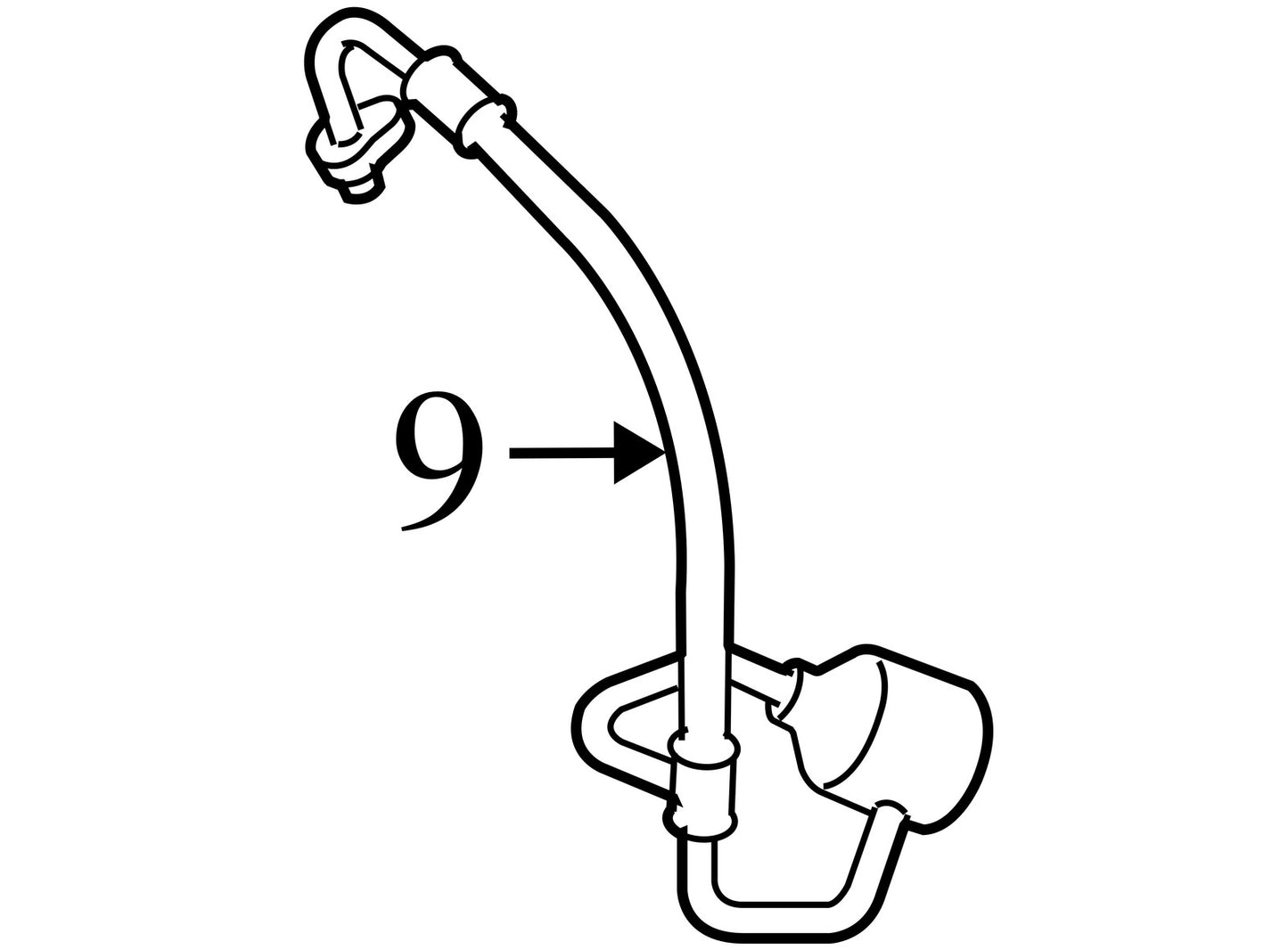 2006-2012 Toyota RAV4 A/C Refrigerant Hose 8870442191 OEM