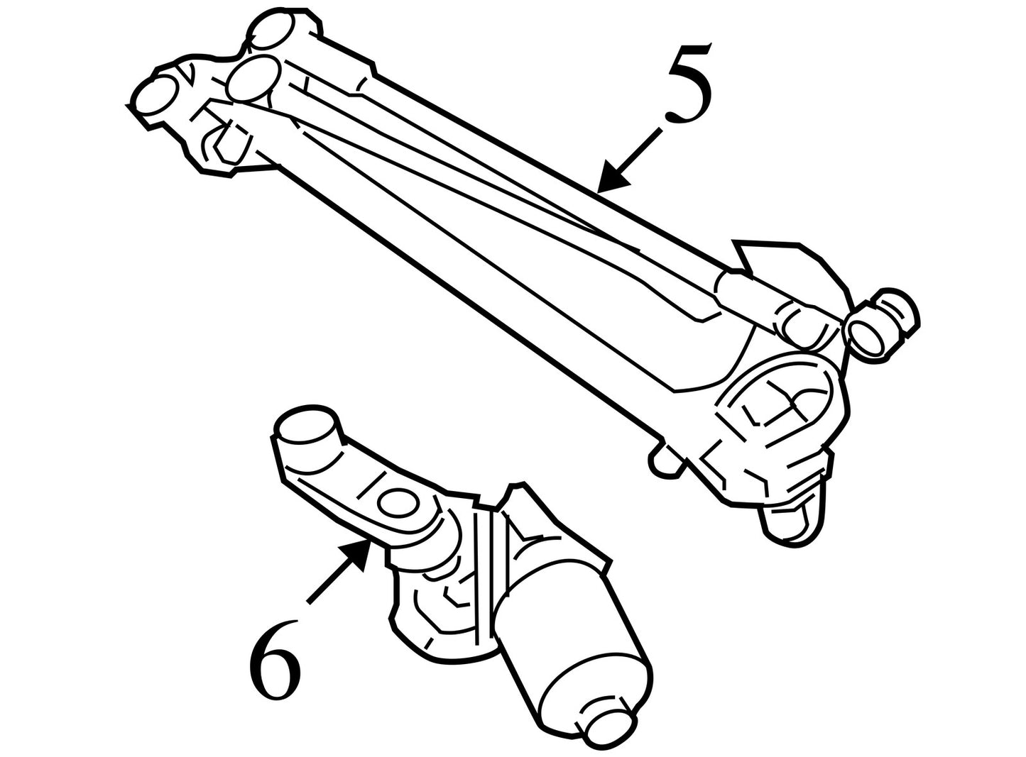 2006-2012 Toyota RAV4 Windshield Wiper Linkage & Motor OEM