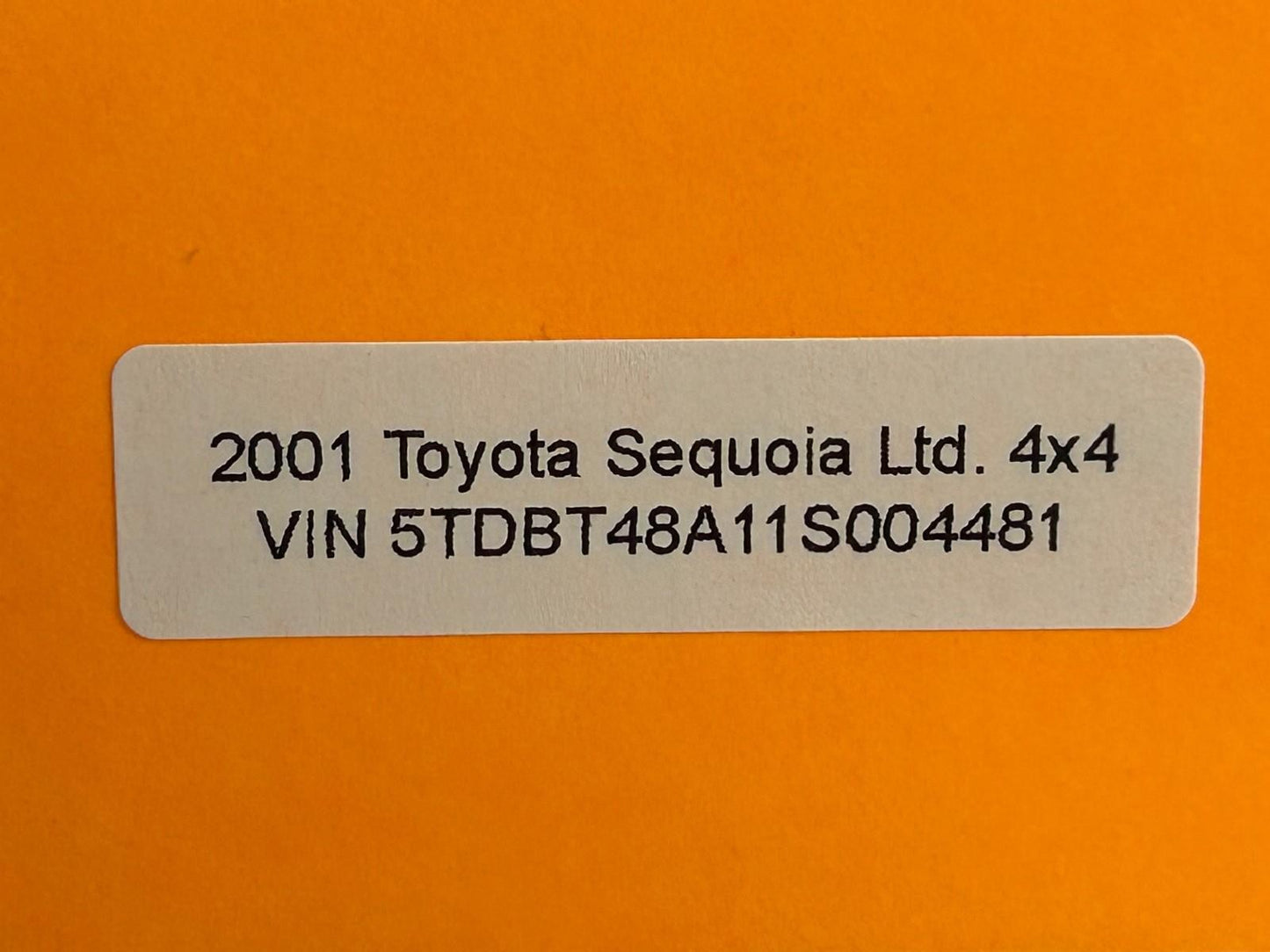 2001-2007 Toyota Sequoia Right Rear B-Pillar Grip Assist Handle Gray OEM