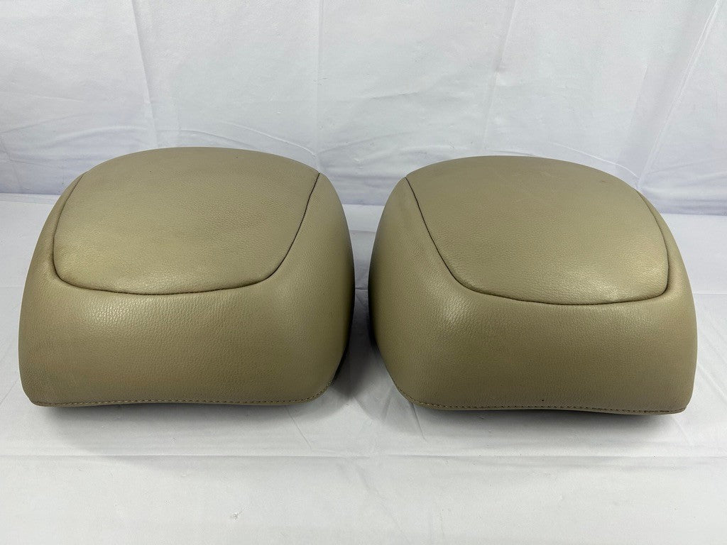 2005-2009 Subaru Legacy Outback Front Headrest Set Leather Tan OEM