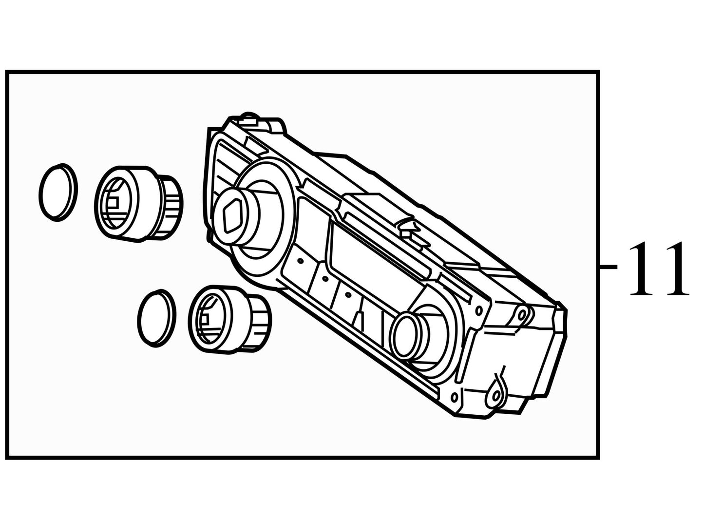 2013-2015 Honda Civic HVAC Temperature Control Panel
