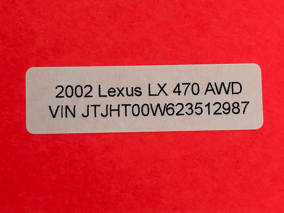 2002-2007 Lexus LX470 Rear LH Left Floor Mat Plate Gray OEM 58626-60020