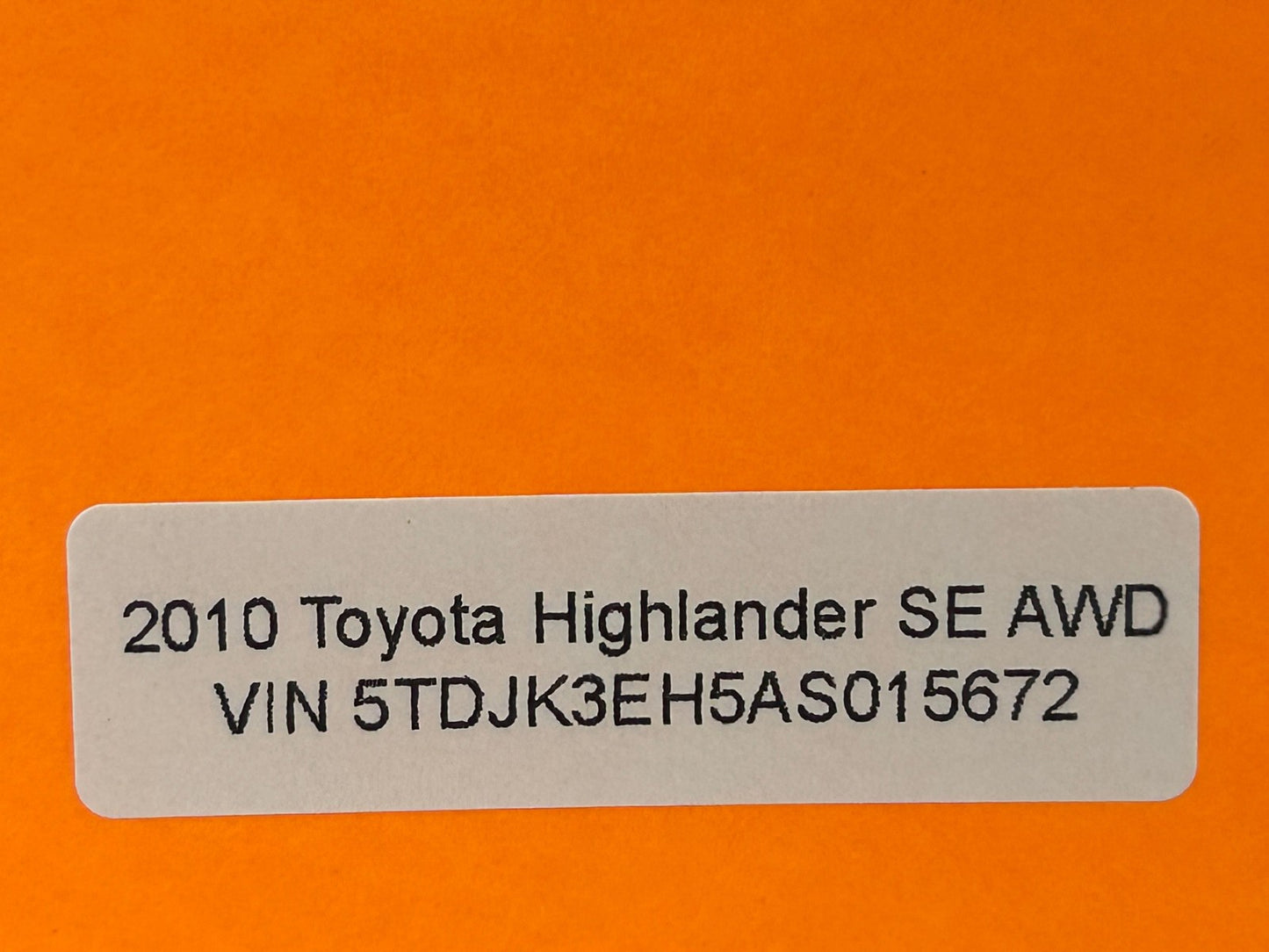 2008-2013 Toyota Highlander Rear Seat Release Lever OEM