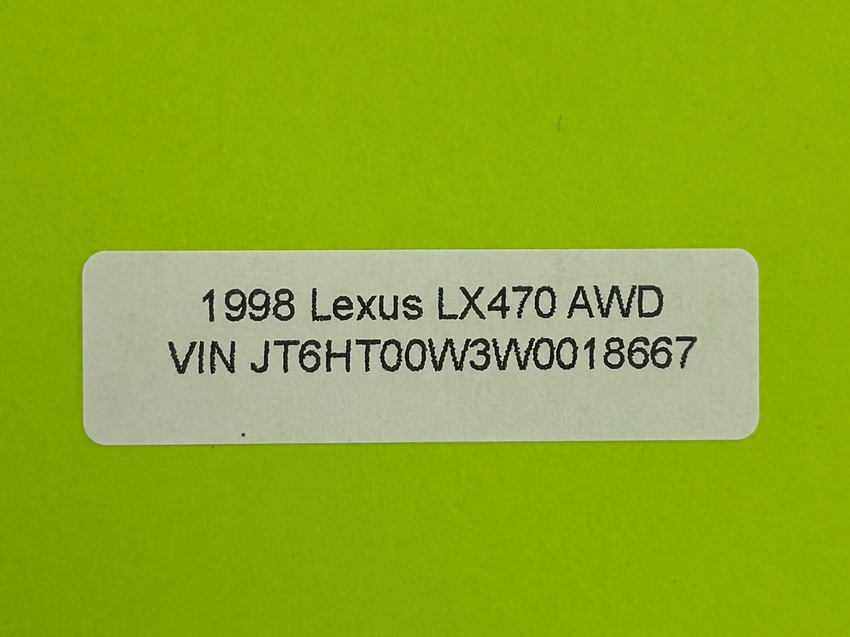 1998-2002 Lexus LX470 Front Left Fender Wheel Molding Trim 1C2 OEM 75086-60010