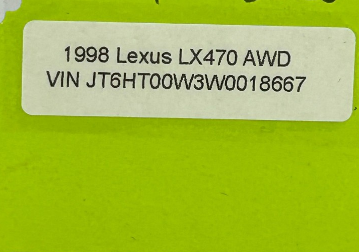 1998-2002 Lexus LX470 Center Liftgate Hatch Door Latch Striker Plate OEM