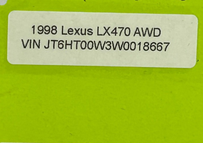 1998-2002 Lexus LX470 Left Liftgate Hatch Door Latch Striker Plate OEM