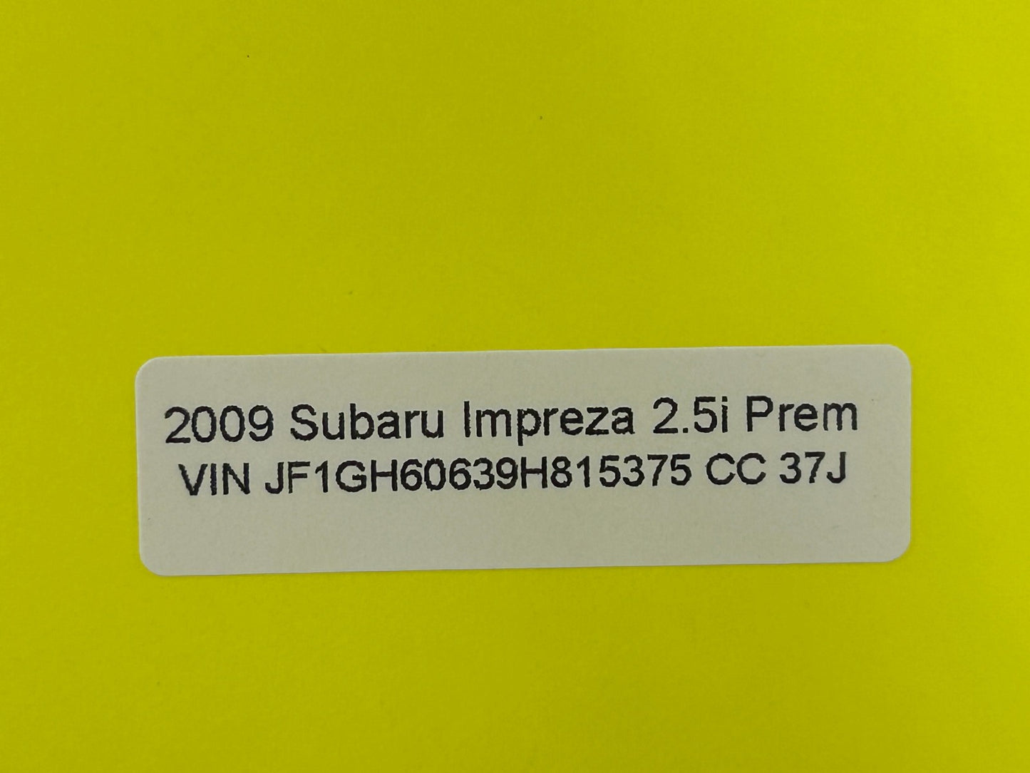 2008-2010 Subaru Impreza & WRX Left Dashboard End Cap Black Trim Dash Cover OEM