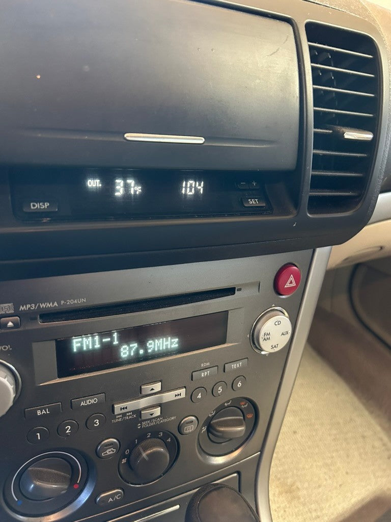 2007-2009 Subaru Legacy Outback Stereo Radio Climate Control 86201AG69B Bezel