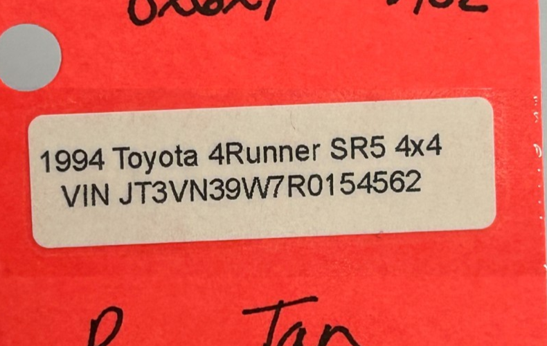 1989-1997 Toyota 4Runner Rear Seat Belt Receiver Tan OEM 73460-60020