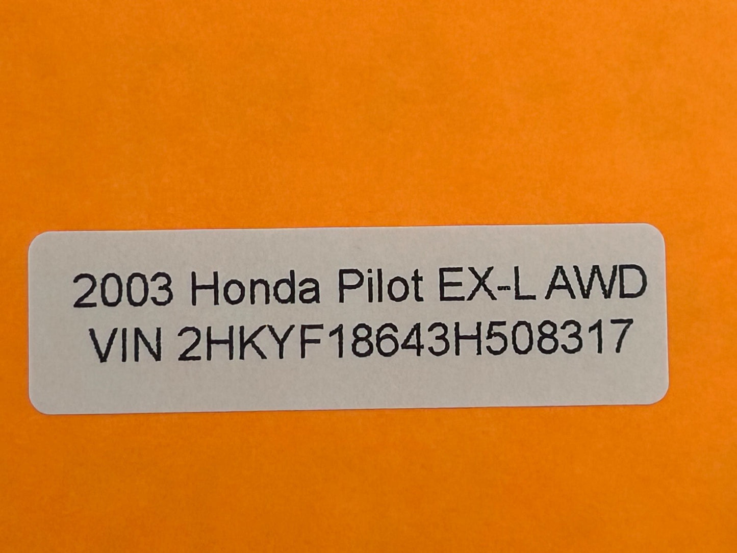 2003-2005 Honda Pilot Rear Left Driver Side Tail Light Lamp OEM 33551-S9V-A02