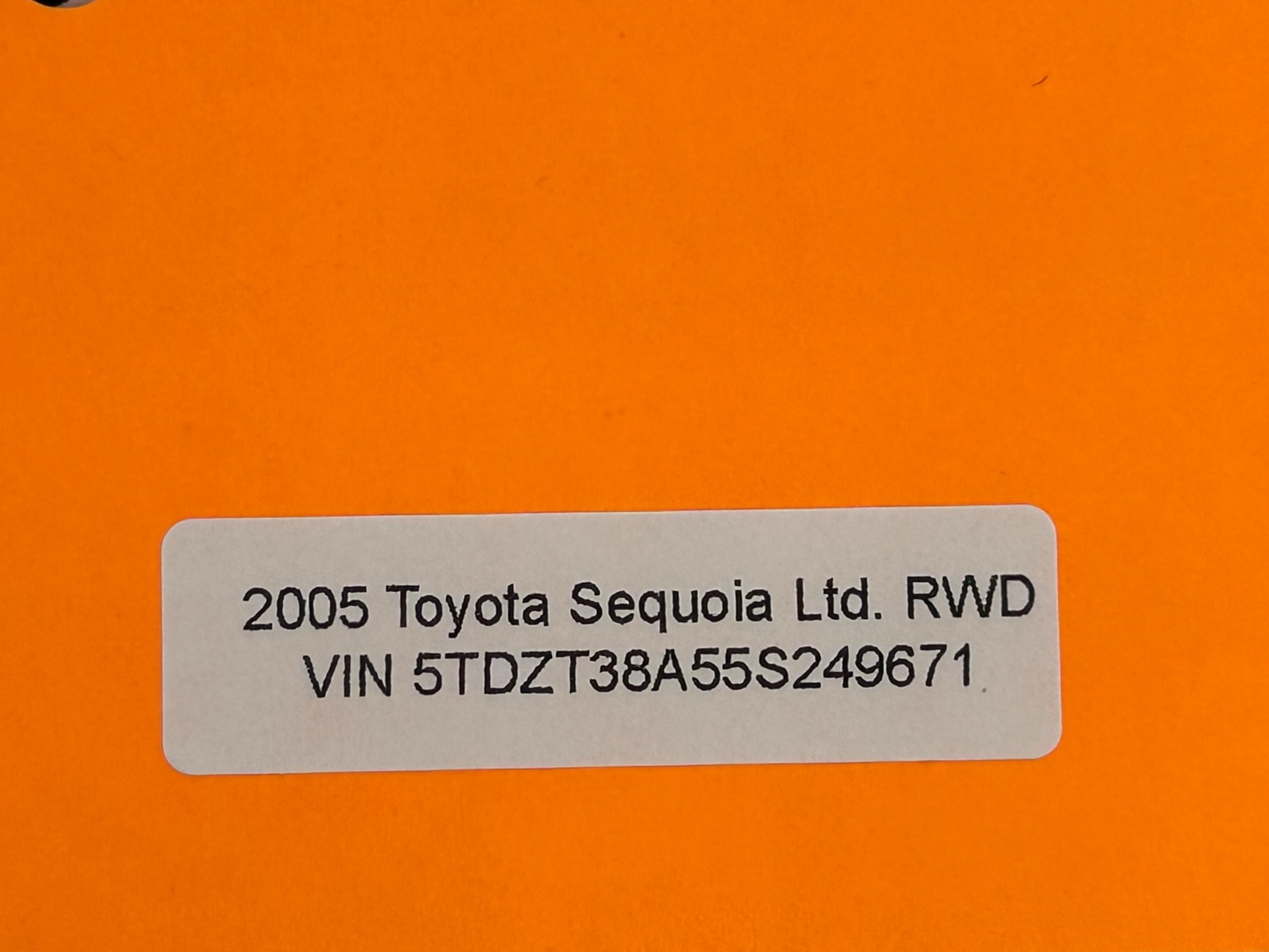 2001-2007 Toyota Sequoia Rear Right Side Door Window Glass OEM 68103-0C020