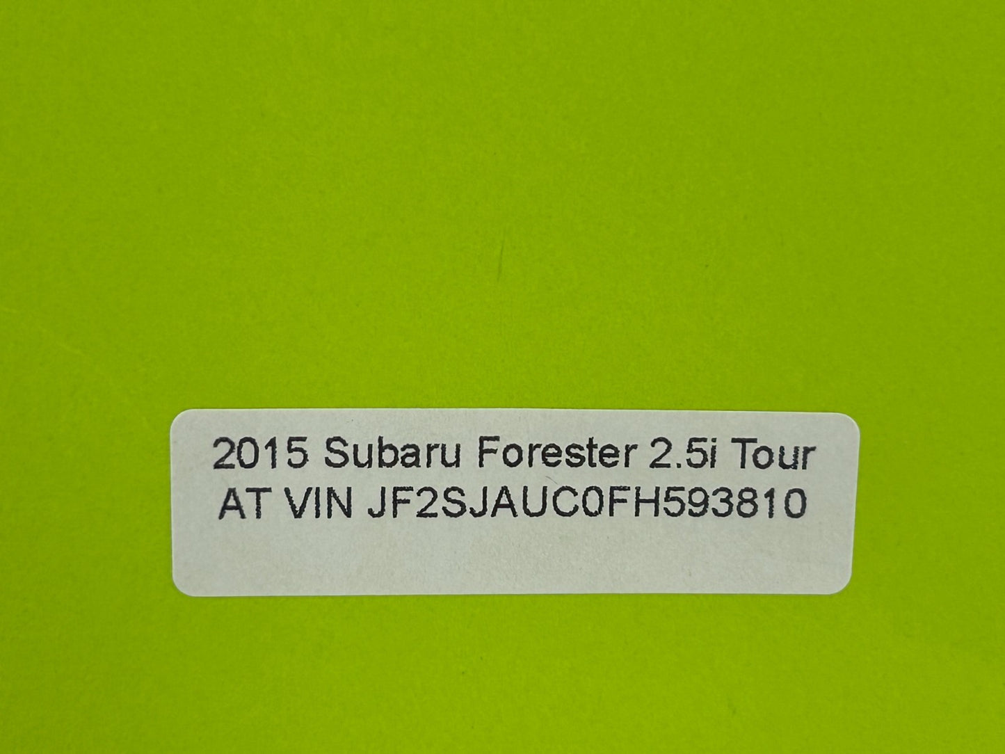 2014-2016 Subaru Forester Front Left Side Door Window Glass OEM 61011SG010