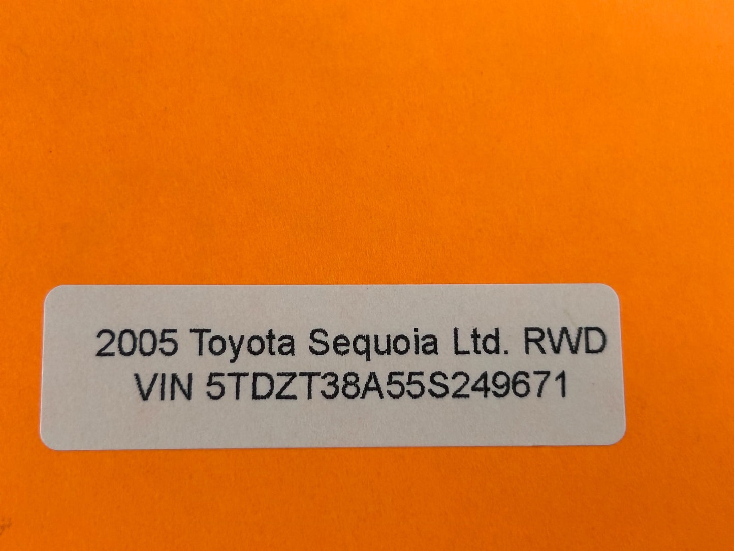 2002-2007 Toyota Sequoia Power Brake Booster Master Cylinder OEM 44610-0C041