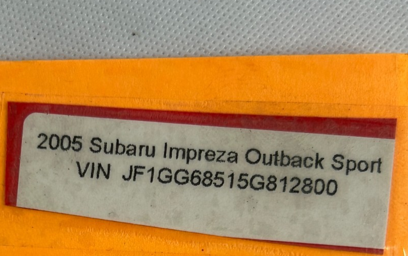 01-07 Subaru Impreza Outback Emergency Spare Tire Scissor Jack OEM 97031FE000