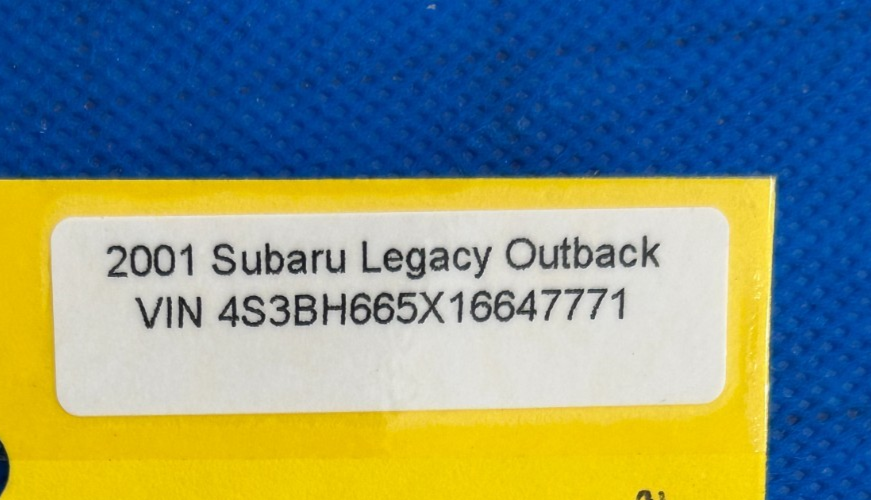 2000-2002 Subaru Outback Left Door Rear View Mirror 4-Wire OEM 91031AE42ANN