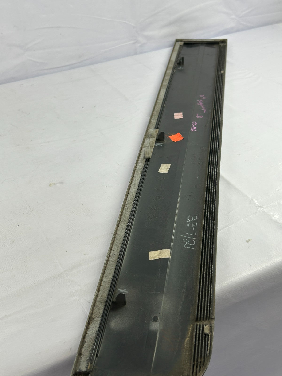 01-05 Toyota Sequoia Rear Left Outside Door Moulding Silver OEM 75742-0C030-B1