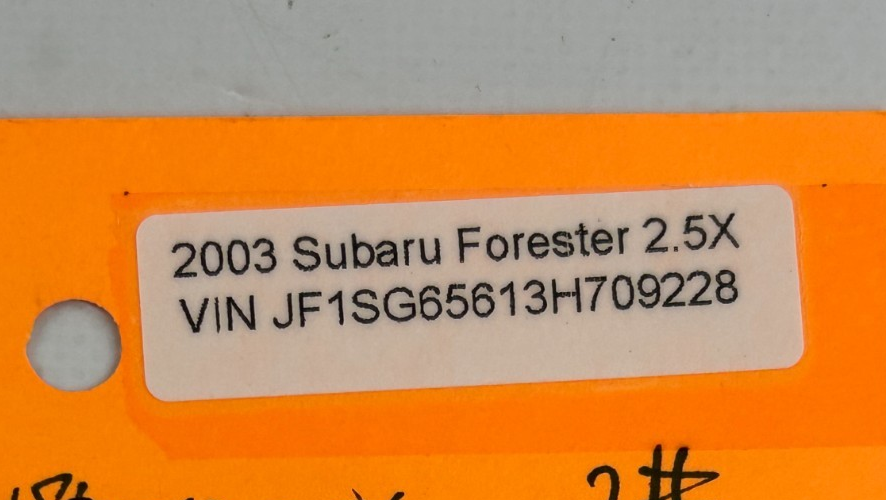 2003 Subaru Forester Right Passenger Side Sun Visor Gray OEM 92011SA100NE