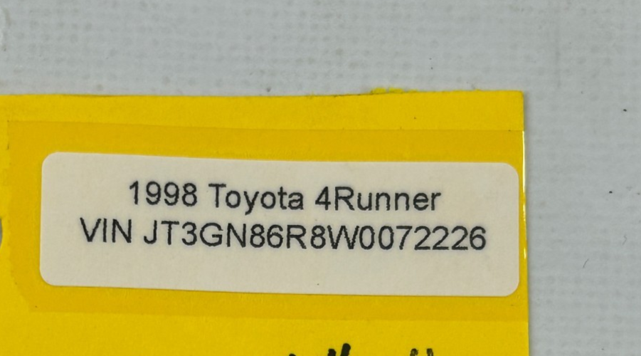 1997-1999 Toyota 4Runner Rear Right Side Exterior Door Handle OEM 69230-35060