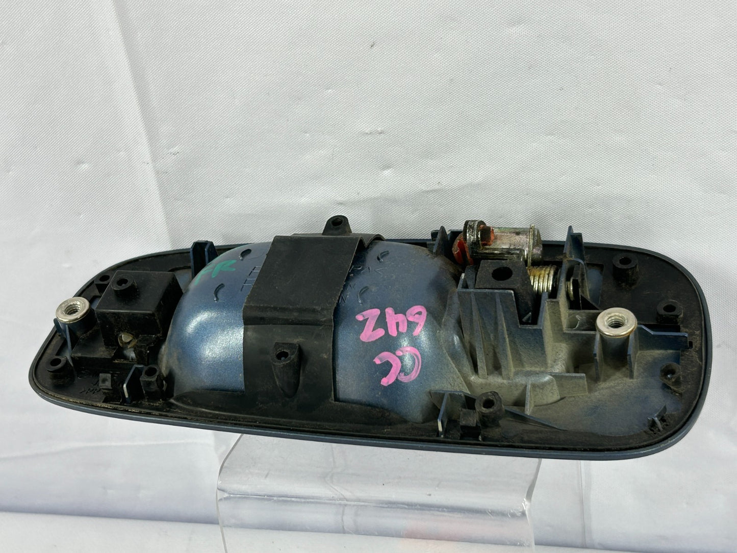 2007 Subaru Impreza Front Right Side Exterior Door Handle Blue OEM 61021FE060