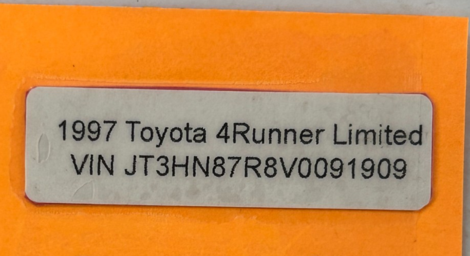 1996-1999 Toyota 4Runner Rear Left Side Interior Door Handle OEM 69206-10070-E0