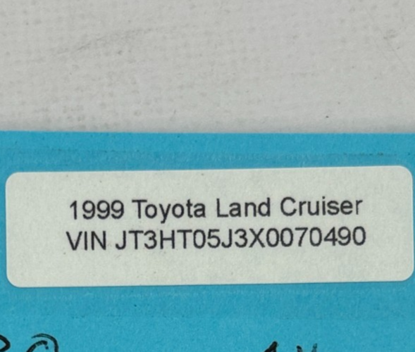 98-03 Toyota Land Cruiser Front Right Door Scuff Plate Beige OEM 67913-60040-A0
