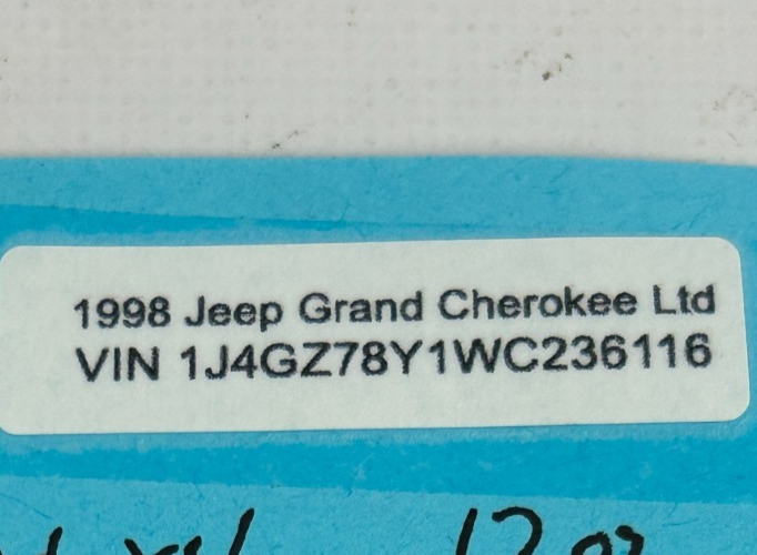 1994-2000 Jeep Grand Cherokee Passenger RH Side Seat Control Switch OEM 4601756
