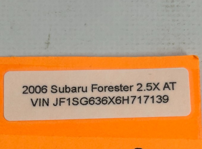 2003-2008 Subaru Forester Automatic Leather Gear Shift Knob Black OEM 35126SA010