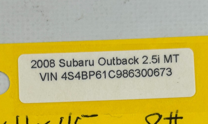 2005-2009 Subaru Outback Rear Tailgate Spoiler 3rd Brake Light OEM 96031AG01ANN