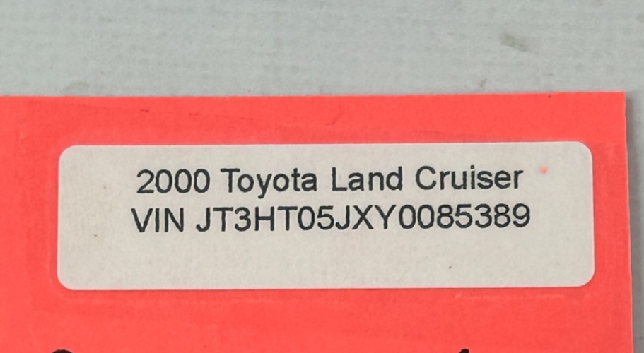 98-07 Toyota Land Cruiser Rear Right Quarter Window Vent Switch OEM 84835-60010