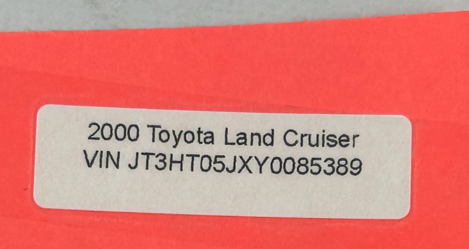1998-2004 Toyota Land Cruiser Rear Right Door Window Glass OEM 68113-60270