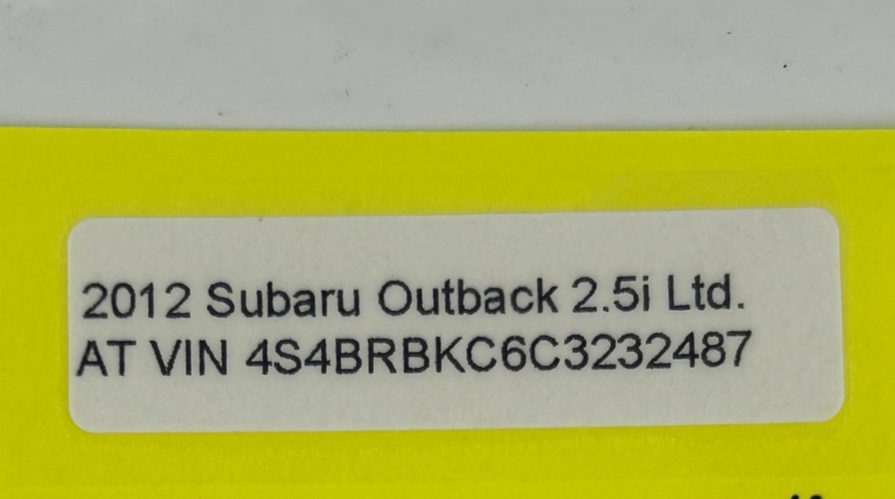 2010-2014 Subaru Outback Upper Dashboard Center Trim Cover OEM 66241AJ10A
